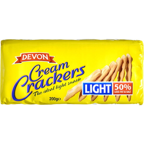 DEVON CREAM CRACKERS LIGHT 200 gm