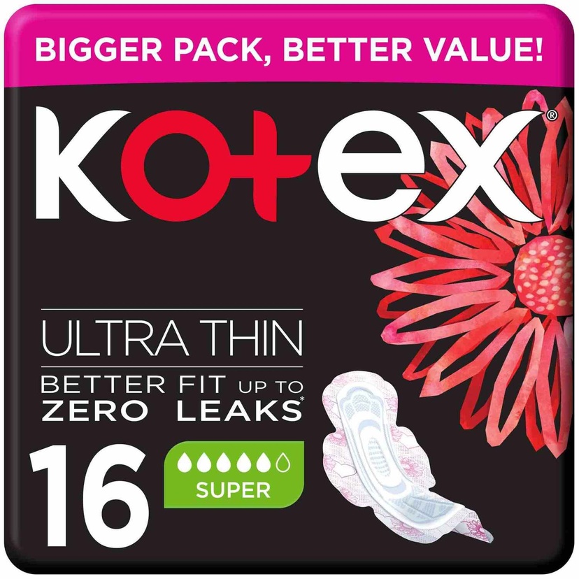 KOTEX NATURAL ULTRA THIN SUPER  P16